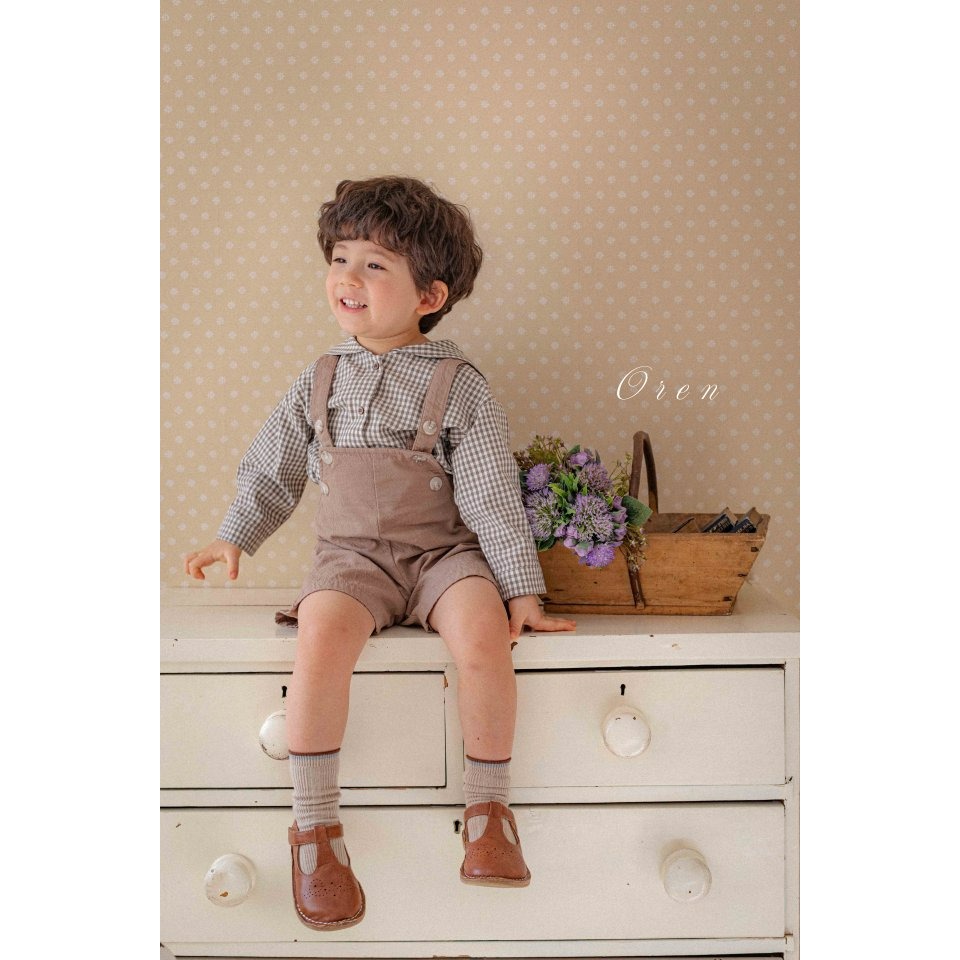 Oren 吊帶褲 오렌 제이미오버올키즈-細節圖7