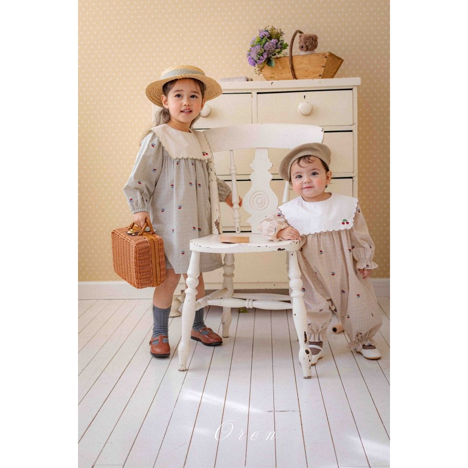 Oren 包屁衣 오렌 체리스칼럽슈트-細節圖2