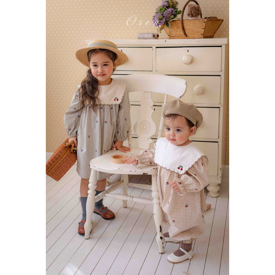 Oren 包屁衣 오렌 체리스칼럽슈트-細節圖5