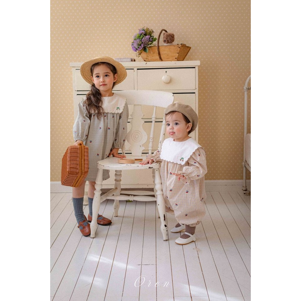 Oren 包屁衣 오렌 체리스칼럽슈트-細節圖6