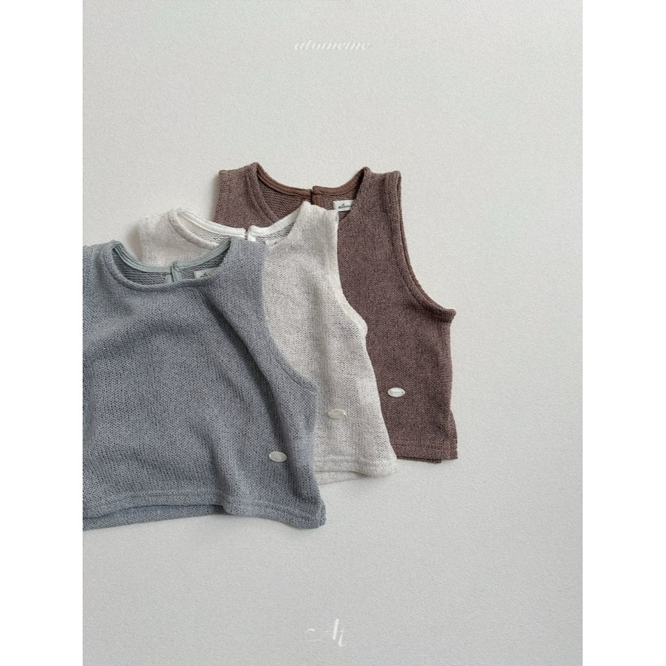 Atomeme 背心 아토메메 미니니트베스트-細節圖2