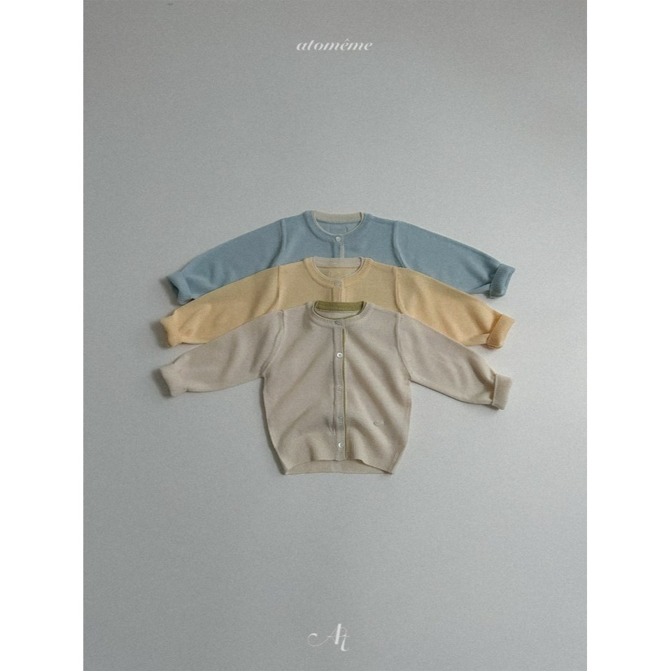 Atomeme 開襟衫 아토메메 배색니트가디건-細節圖2