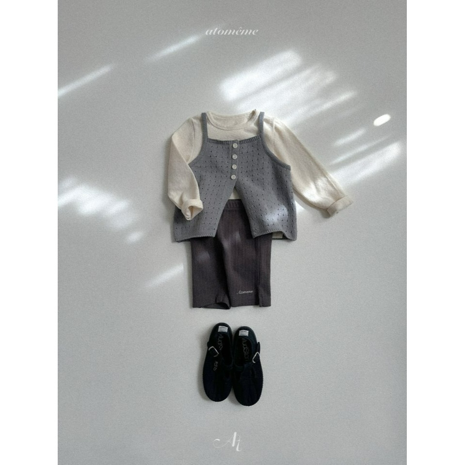 Atomeme 背心 아토메메 애니니트조끼-細節圖6