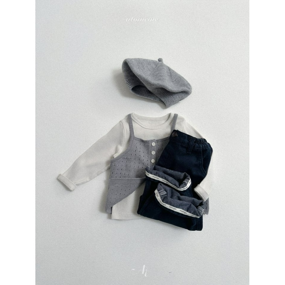 Atomeme 背心 아토메메 애니니트조끼-細節圖8