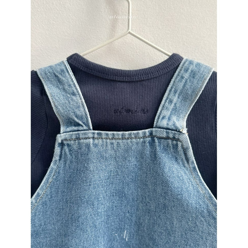 Atomeme 吊帶褲 아토메메 오르카데님오버롤-細節圖9