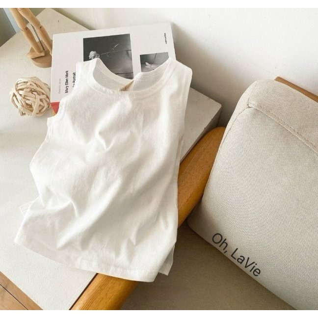 Ohlavie 上衣 오라비 기본레이어드민소매-細節圖5