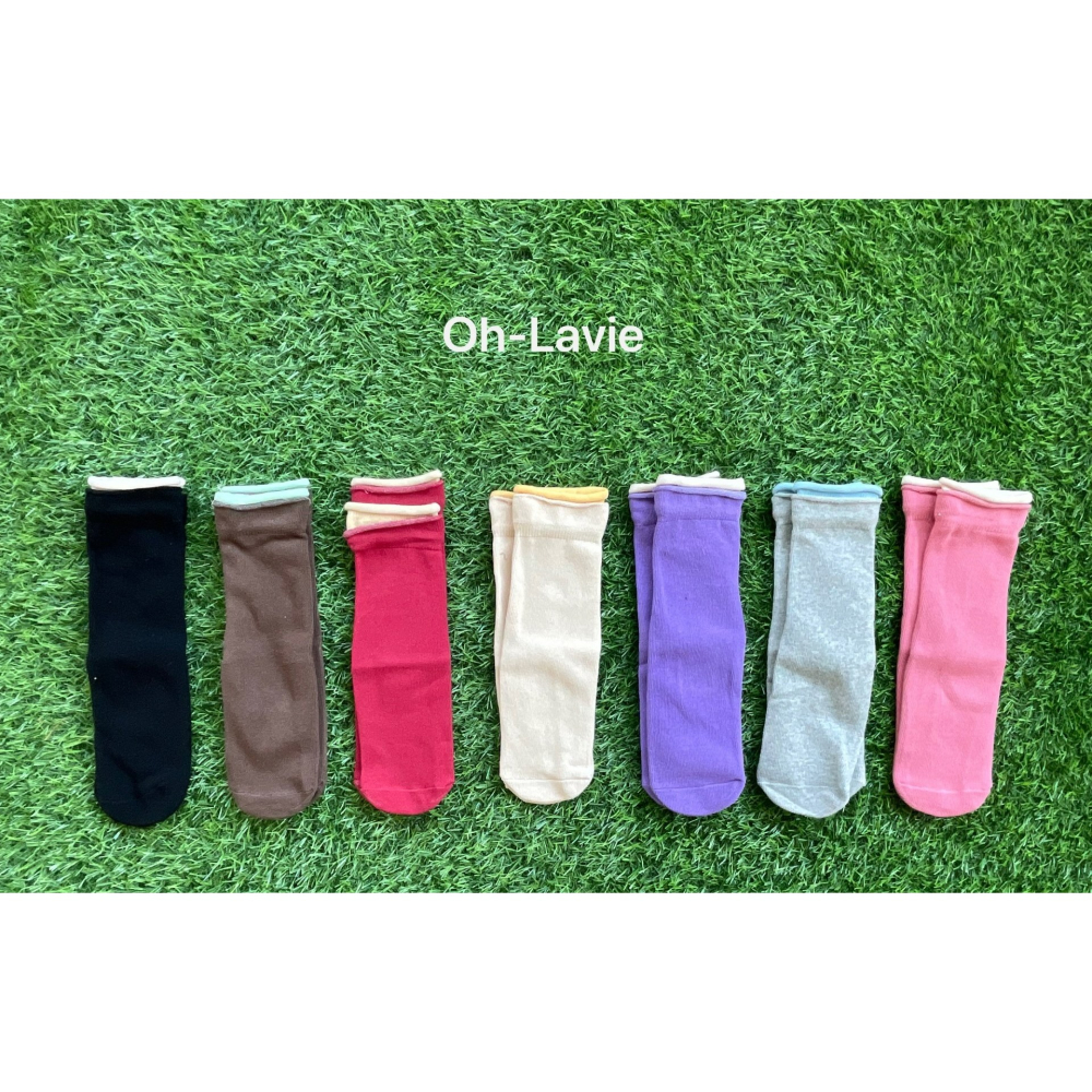 Ohlavie 襪子 오라비 돌돌이레이어드데일리삭스-細節圖2