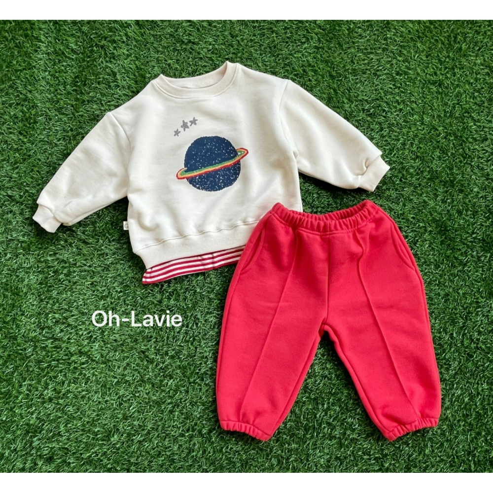 Ohlavie 上衣 오라비 우주레이어드맨투맨-細節圖2