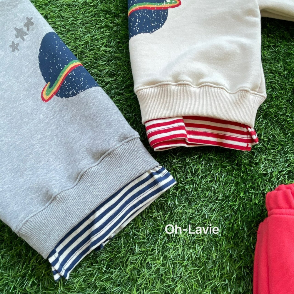 Ohlavie 上衣 오라비 우주레이어드맨투맨-細節圖6