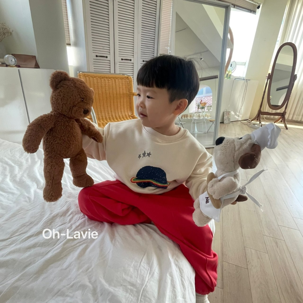 Ohlavie 上衣 오라비 우주레이어드맨투맨-細節圖9