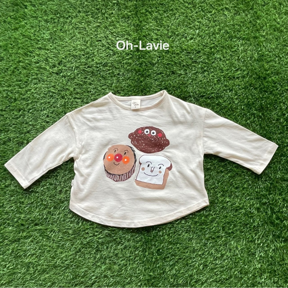 Ohlavie 上衣 오라비 호호베이커리시리즈티셔츠-細節圖3