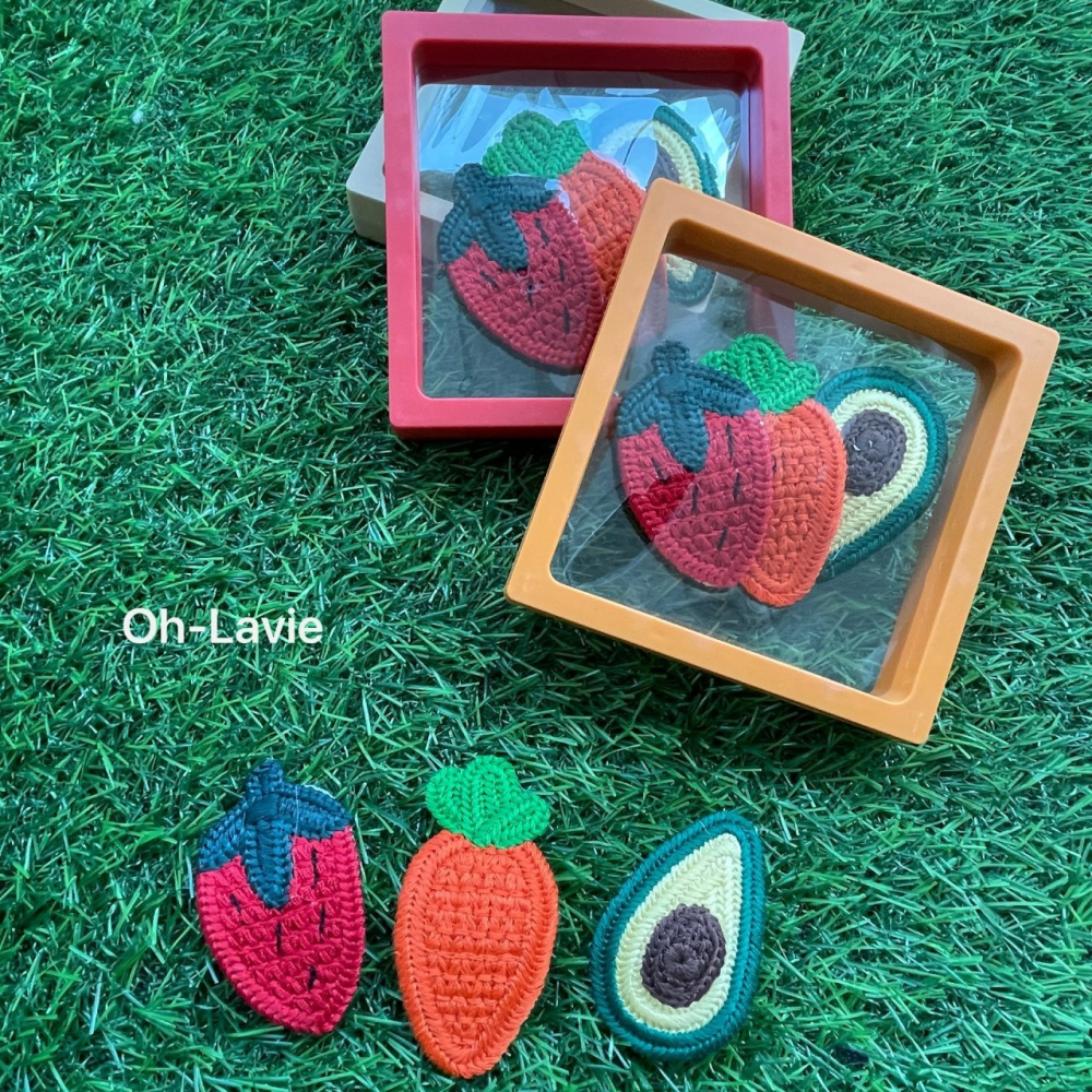 Ohlavie 髮飾 오라비 과일 헤어핀 세트-細節圖5