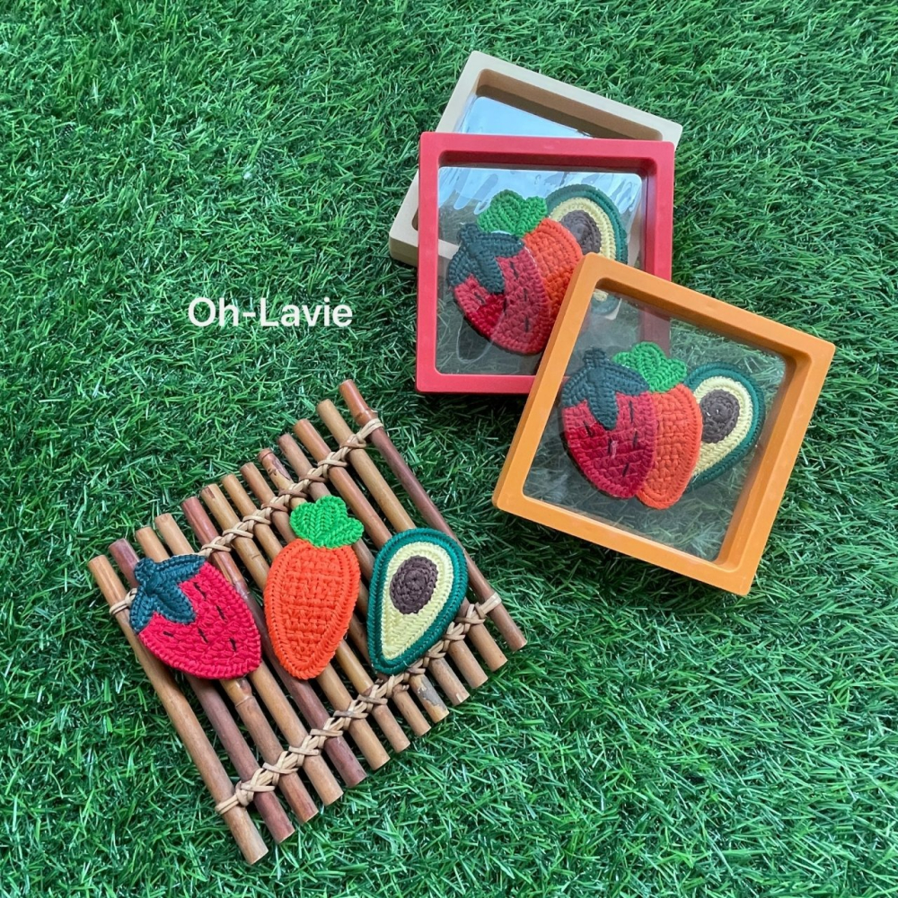 Ohlavie 髮飾 오라비 과일 헤어핀 세트-細節圖6