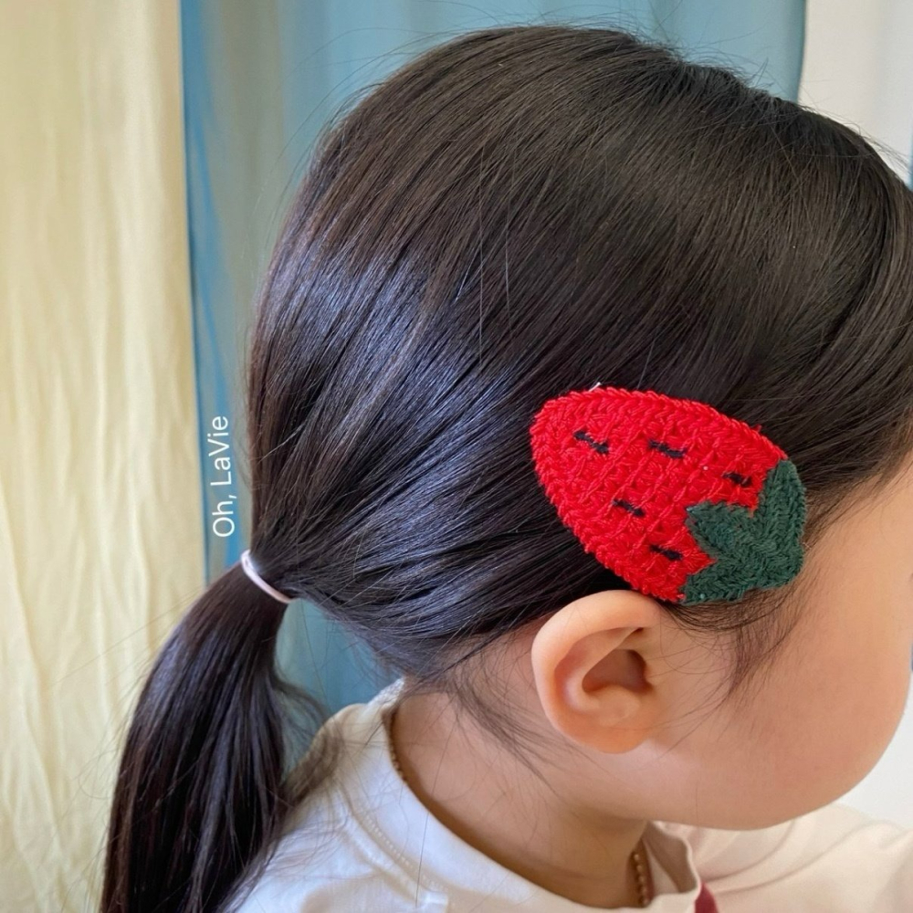 Ohlavie 髮飾 오라비 과일 헤어핀 세트-細節圖8