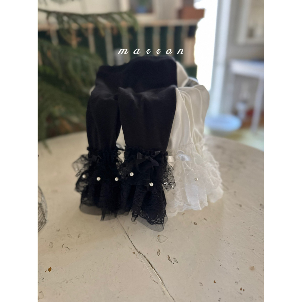 Marron 內搭褲 마론 레이스캉캉레깅스-細節圖3