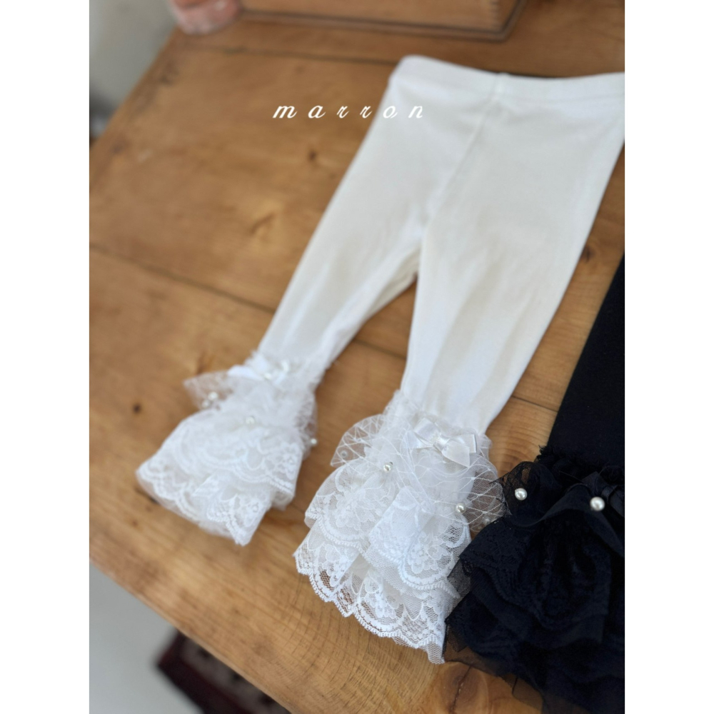 Marron 內搭褲 마론 레이스캉캉레깅스-細節圖6