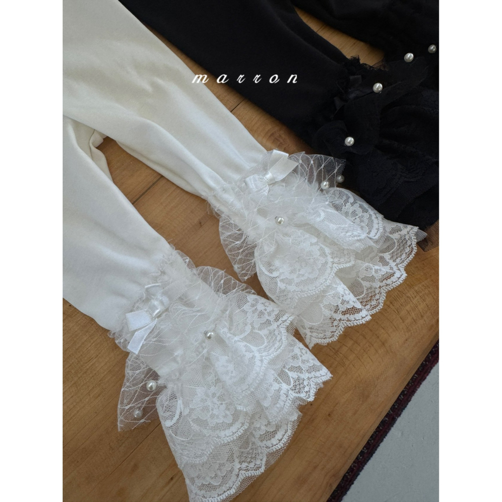 Marron 內搭褲 마론 레이스캉캉레깅스-細節圖7