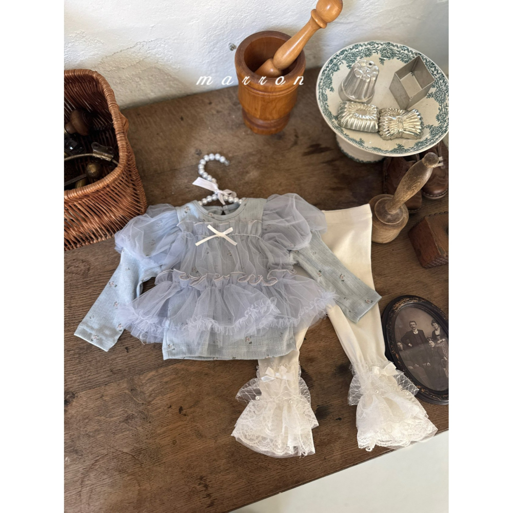 Marron 內搭褲 마론 레이스캉캉레깅스-細節圖10