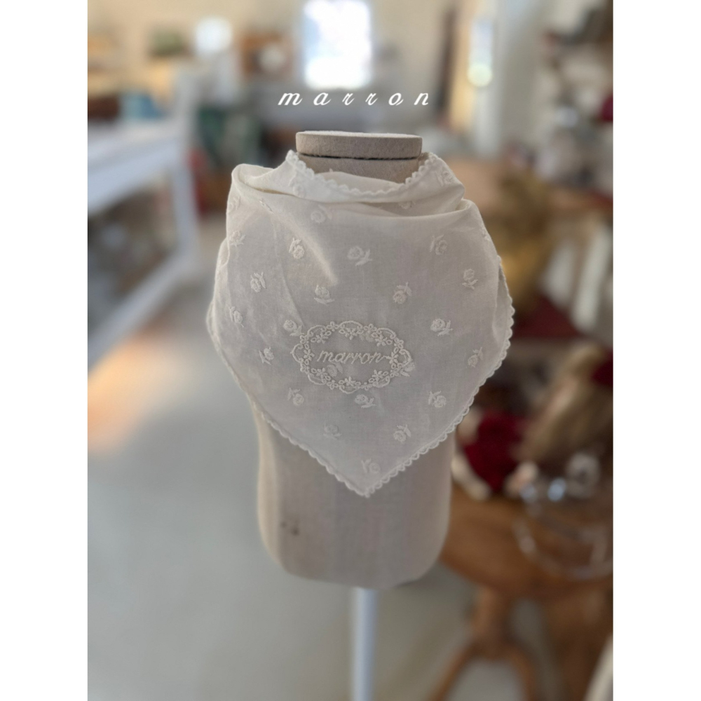 Marron 圍巾 마론 로즈스카프-細節圖8