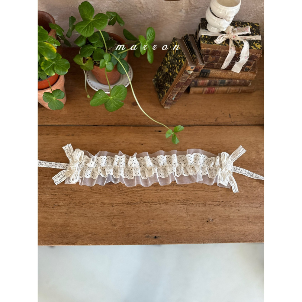 Marron 髮飾 마론 루루머리띠-細節圖2