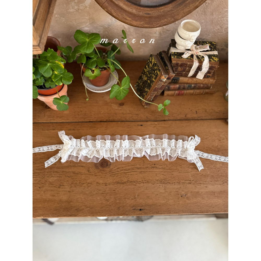 Marron 髮飾 마론 루루머리띠-細節圖3