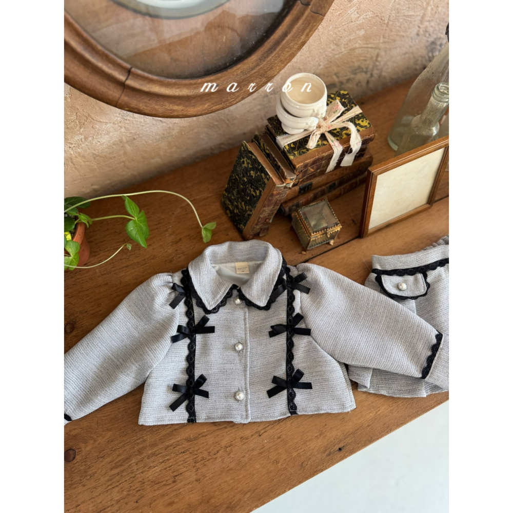 Marron 套裝 上衣&裙子 마론 아멜리아세트-細節圖4