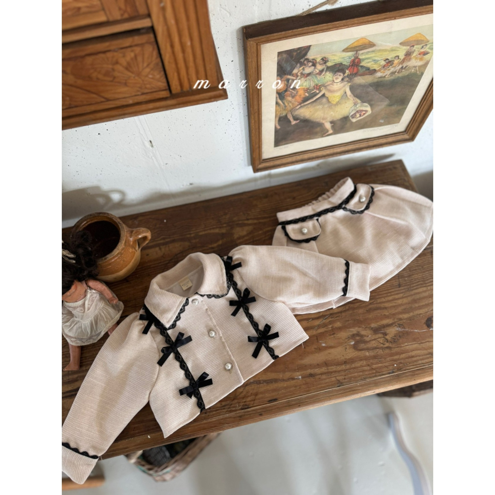 Marron 套裝 上衣&裙子 마론 아멜리아세트-細節圖5