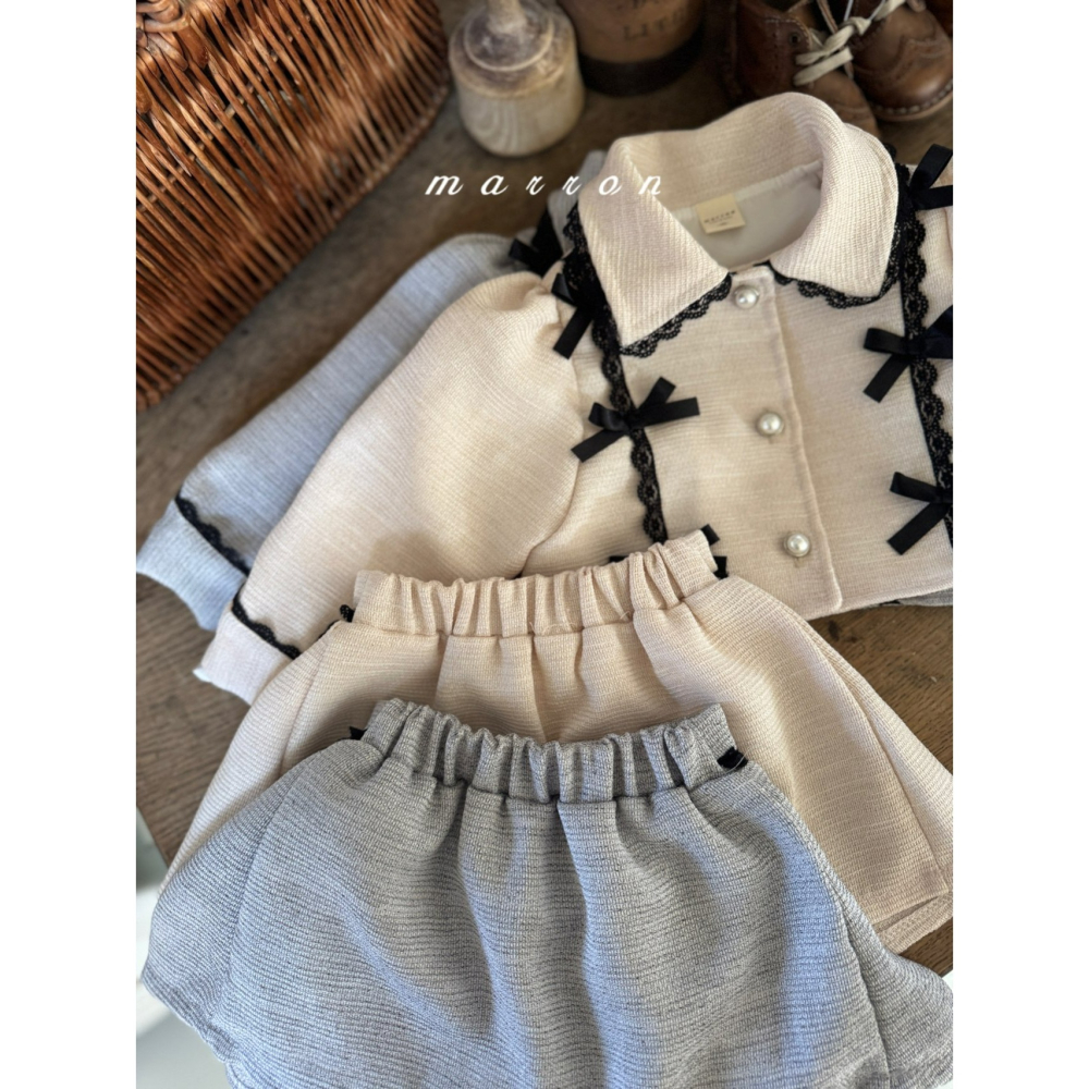 Marron 套裝 上衣&裙子 마론 아멜리아세트-細節圖11