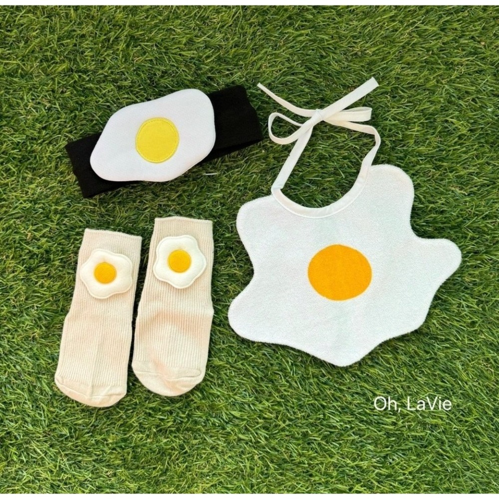 Ohlavie 圍兜 오라비 에그 턱받이-細節圖6