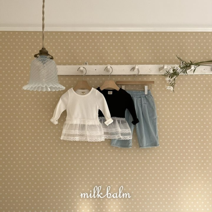 Milkbalm 上衣 밀크밤 레이스골지티-細節圖6