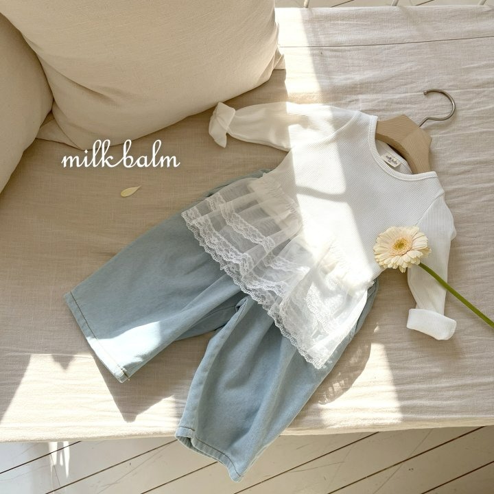 Milkbalm 上衣 밀크밤 레이스골지티-細節圖11