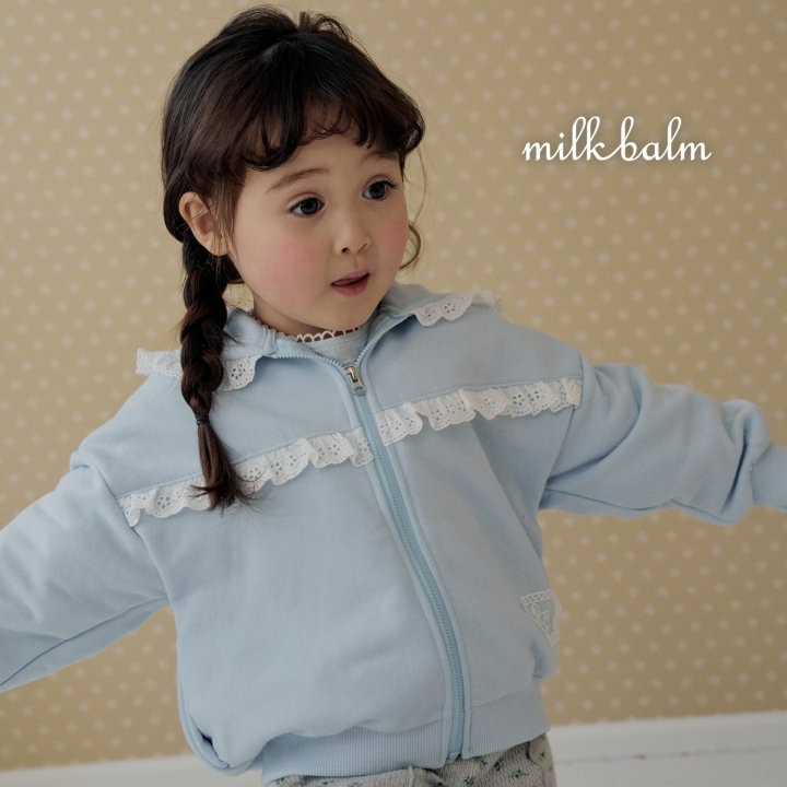 Milkbalm 外套 밀크밤 레이스후드집업-細節圖3