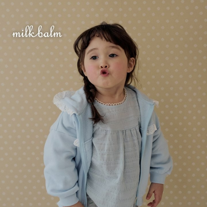 Milkbalm 外套 밀크밤 레이스후드집업-細節圖4