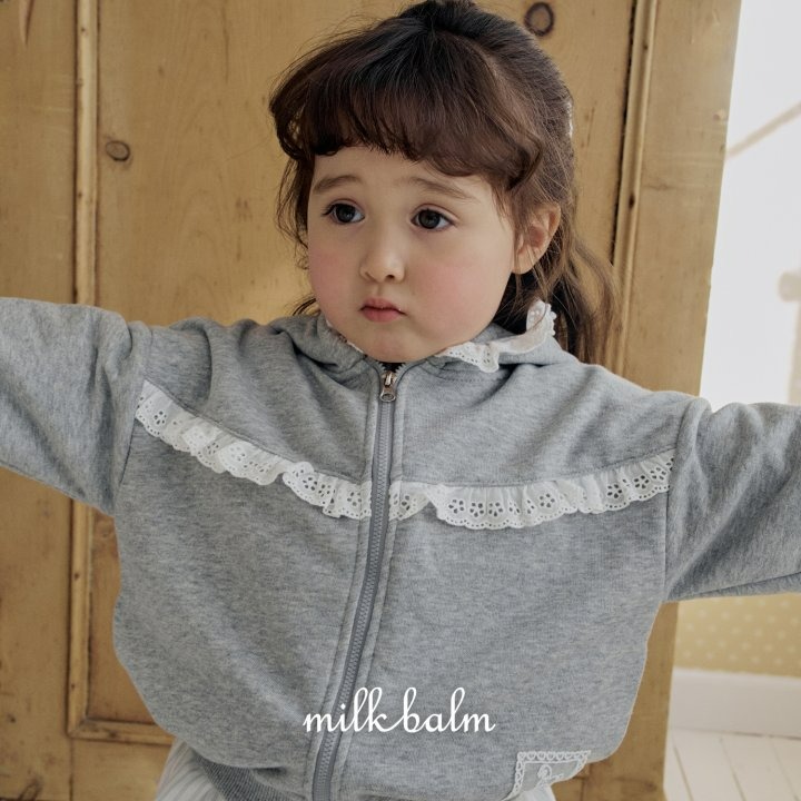 Milkbalm 外套 밀크밤 레이스후드집업-細節圖6