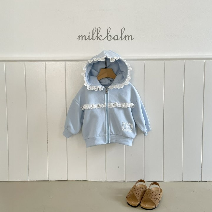 Milkbalm 外套 밀크밤 레이스후드집업-細節圖8