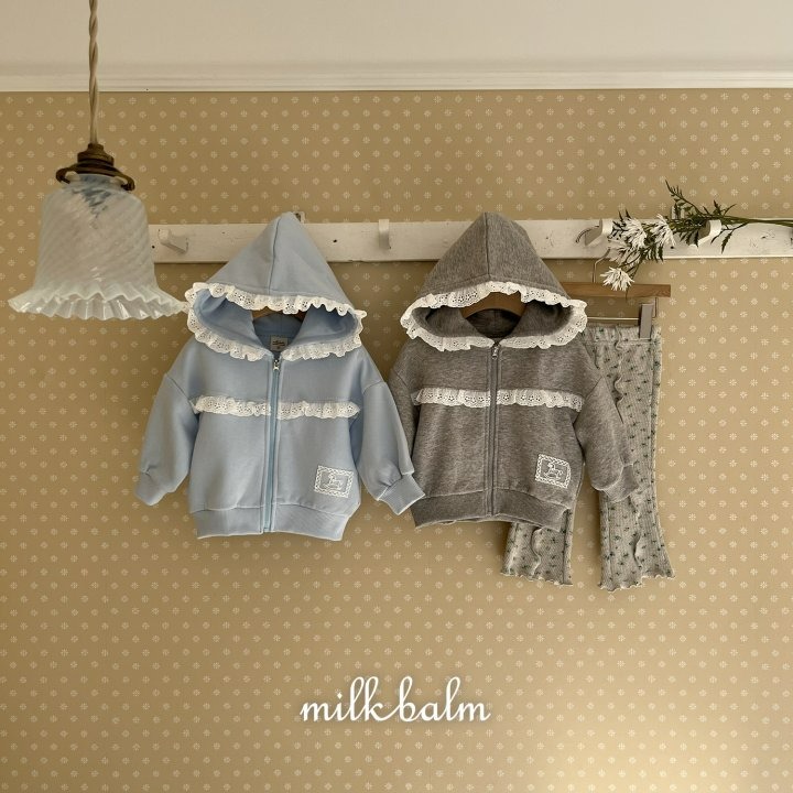 Milkbalm 外套 밀크밤 레이스후드집업-細節圖10