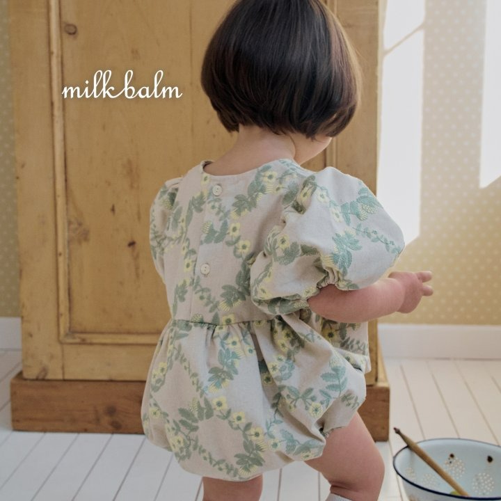 Milkbalm 包屁衣 밀크밤 로사자수슈트-細節圖5