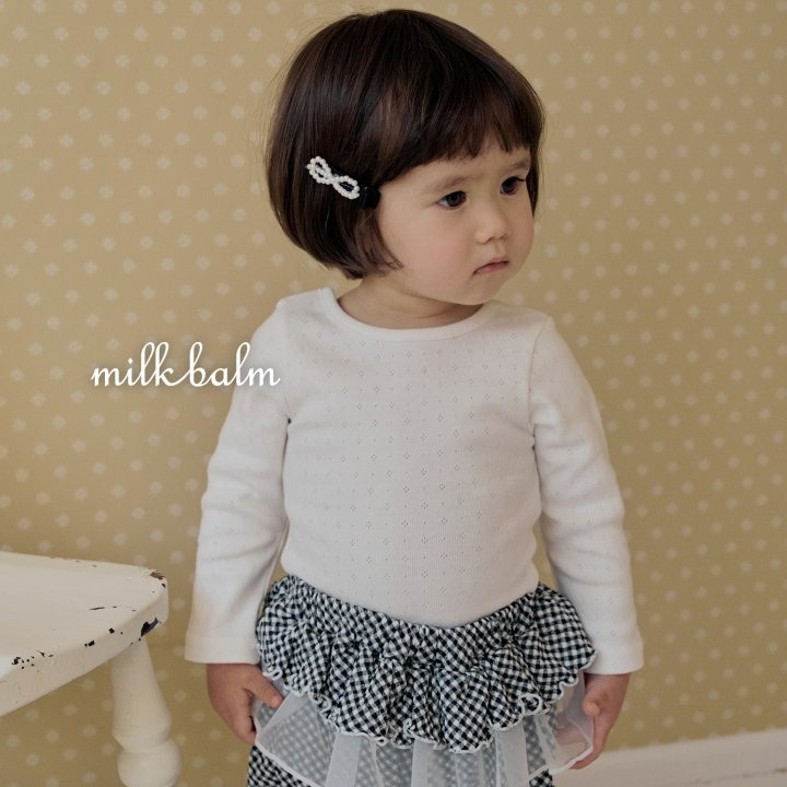 Milkbalm 上衣 밀크밤 아일렛X자티-細節圖3
