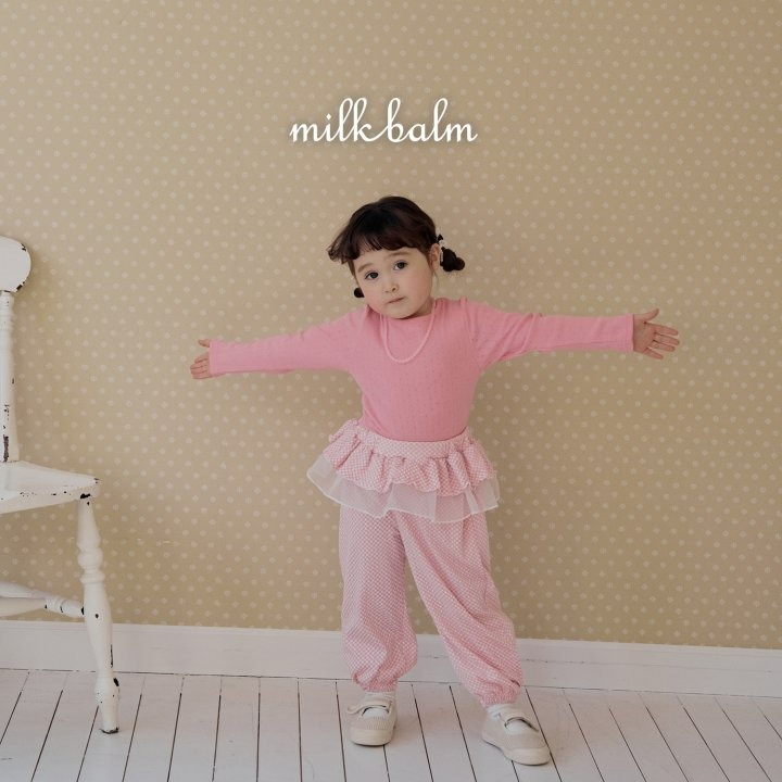 Milkbalm 上衣 밀크밤 아일렛X자티-細節圖5