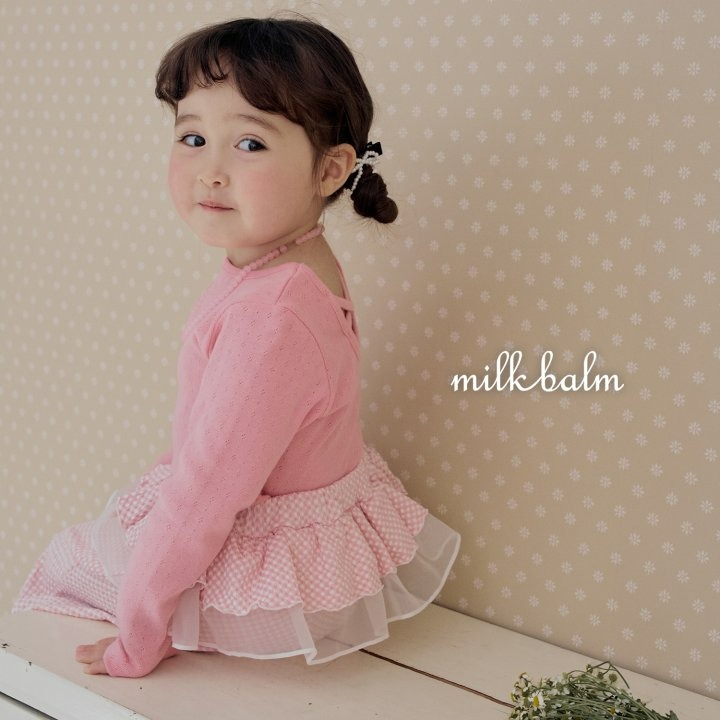 Milkbalm 上衣 밀크밤 아일렛X자티-細節圖8