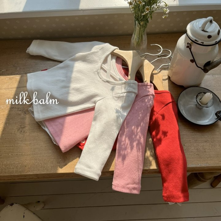 Milkbalm 上衣 밀크밤 아일렛X자티-細節圖10