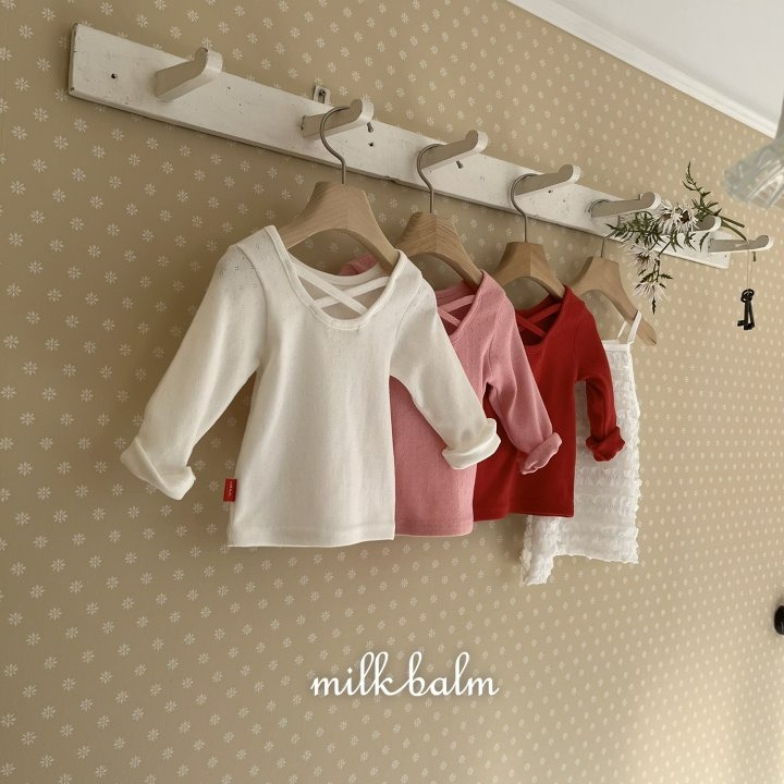 Milkbalm 上衣 밀크밤 아일렛X자티-細節圖11