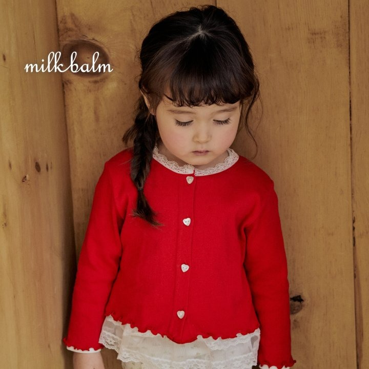 Milkbalm 套裝 開襟衫&上衣 밀크밤 아일렛가디건나시셋트-細節圖5