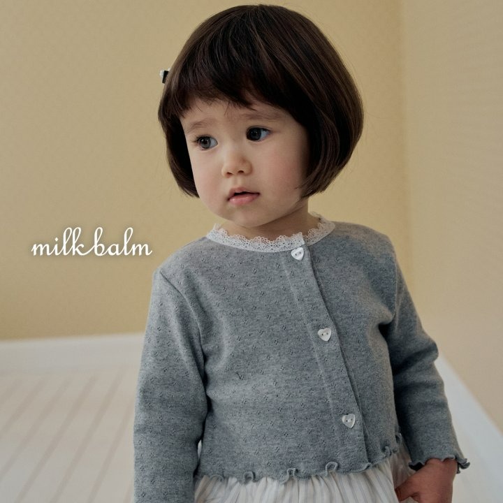 Milkbalm 套裝 開襟衫&上衣 밀크밤 아일렛가디건나시셋트-細節圖8