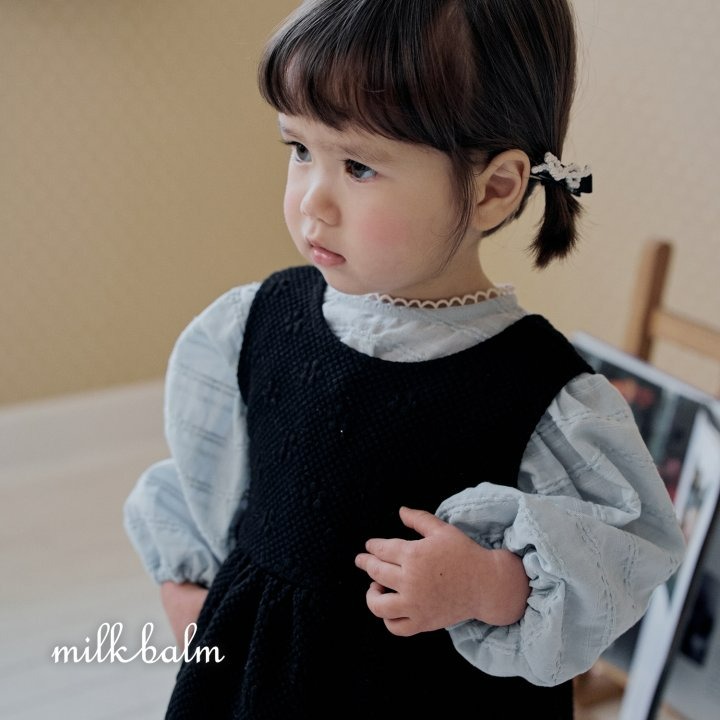 Milkbalm 洋裝 밀크밤 엠보쟈가드원피스-細節圖3