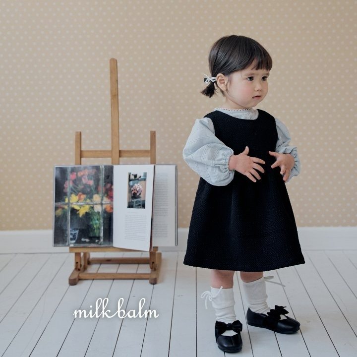 Milkbalm 洋裝 밀크밤 엠보쟈가드원피스-細節圖5