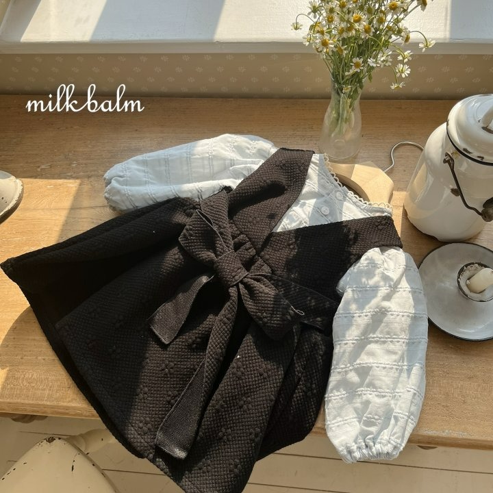 Milkbalm 洋裝 밀크밤 엠보쟈가드원피스-細節圖8