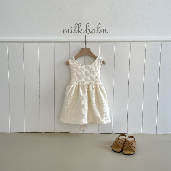 Milkbalm 洋裝 밀크밤 엠보쟈가드원피스-細節圖9