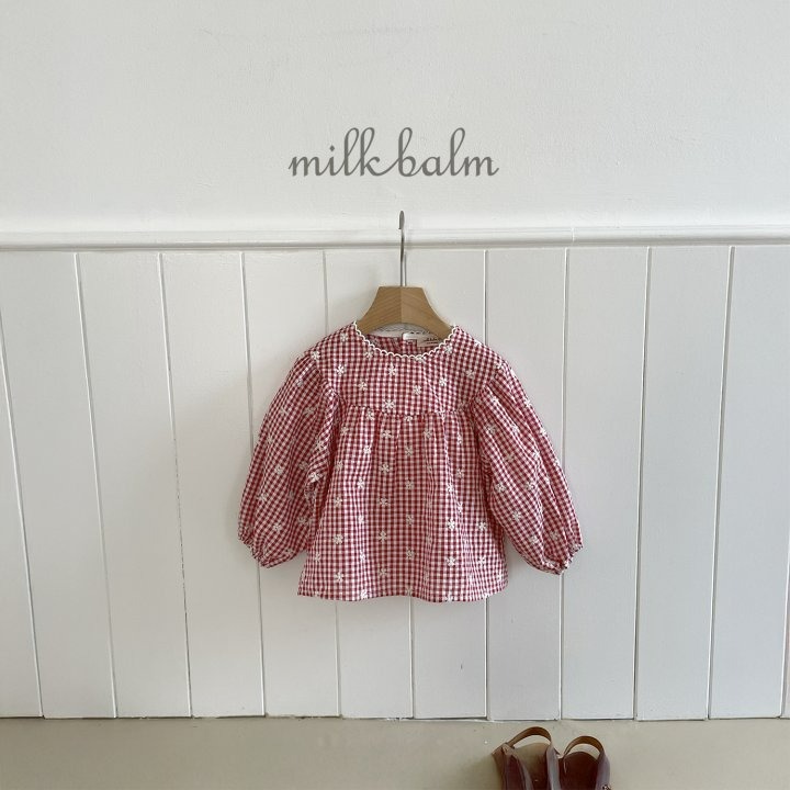 Milkbalm 上衣 밀크밤 피크닉블라우스-細節圖8