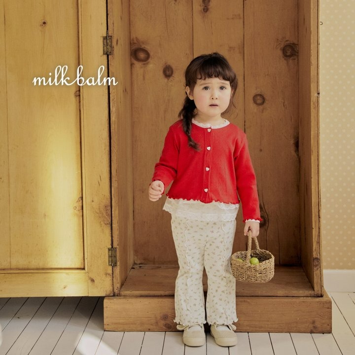 Milkbalm 褲子 밀크밤 핀턱꽃바지-細節圖2